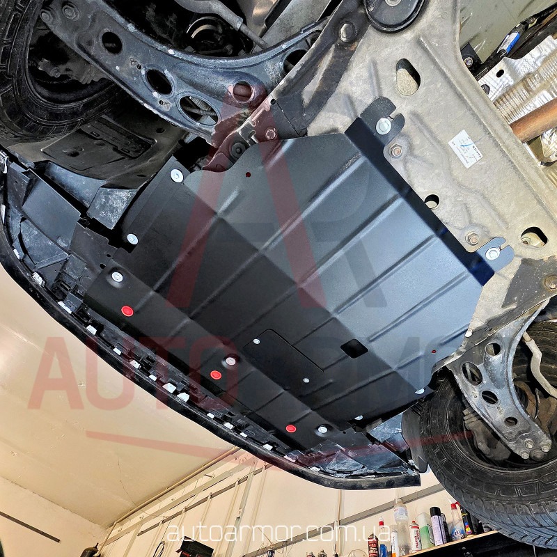 Захист двигуна Opel Vivaro II (2014-2019) Двигун: всі, [захищає Радіатор, Двигун, КПП] - ТИТАН (Є на складі, 2мм!)