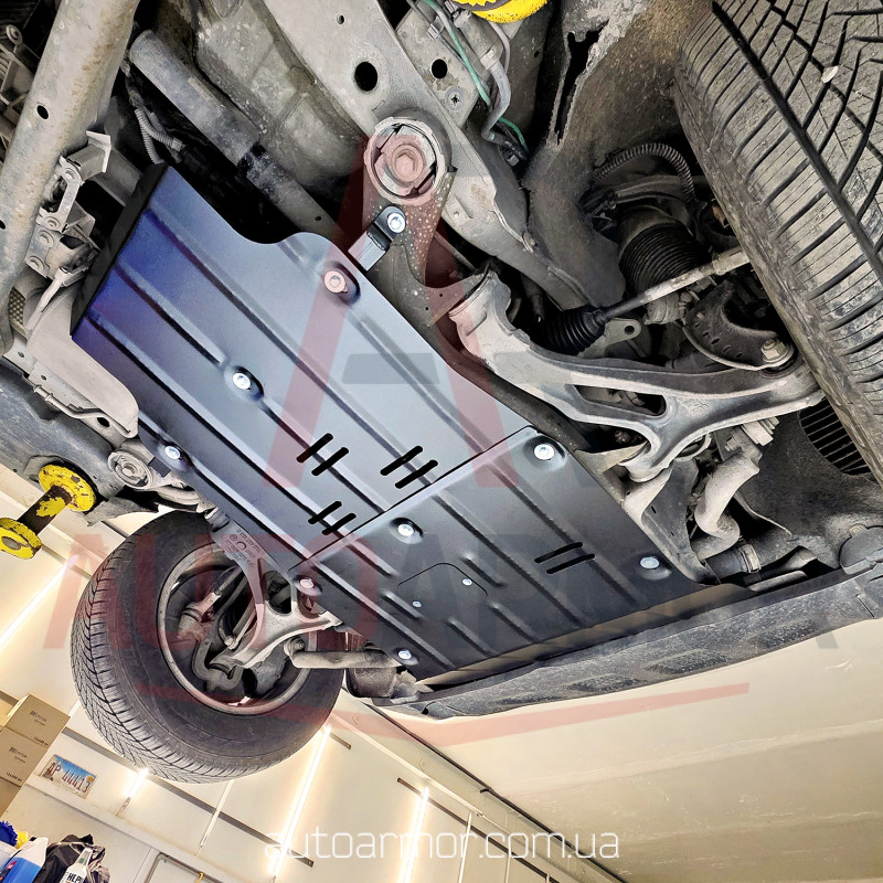 Захист двигуна Porsche Cayenne I (2002-2010) Двигун: всі, [захищає Двигун та КПП] - ТИТАН (Є на складі, 2мм!)