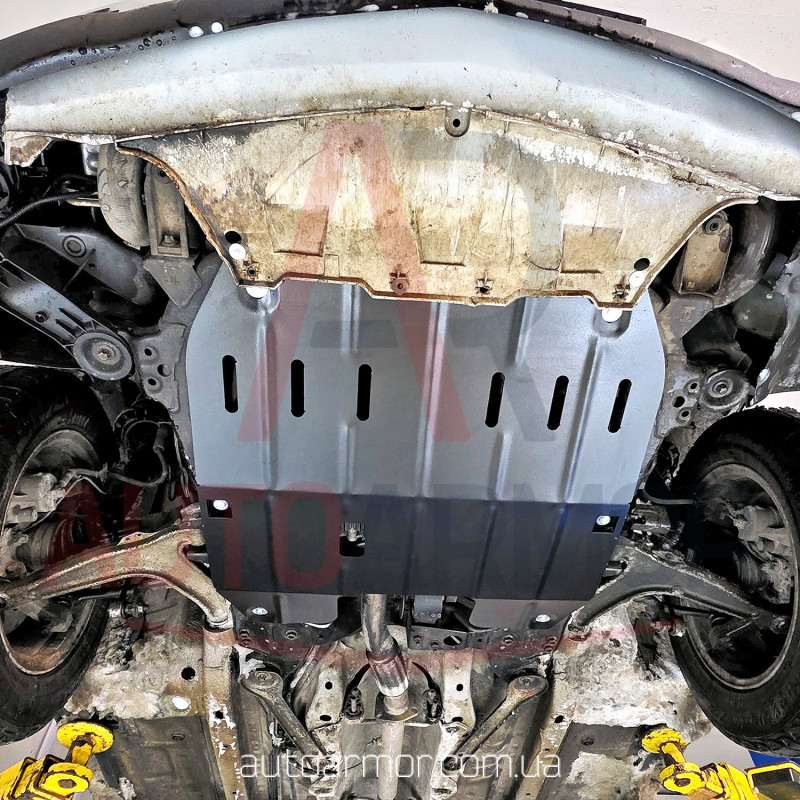 Защита двигателя Saab 9-3 II (2002-2012) Двигатель: все, [защищает Двигатель и КПП] - ТИТАН (Є на складі, 2мм!)