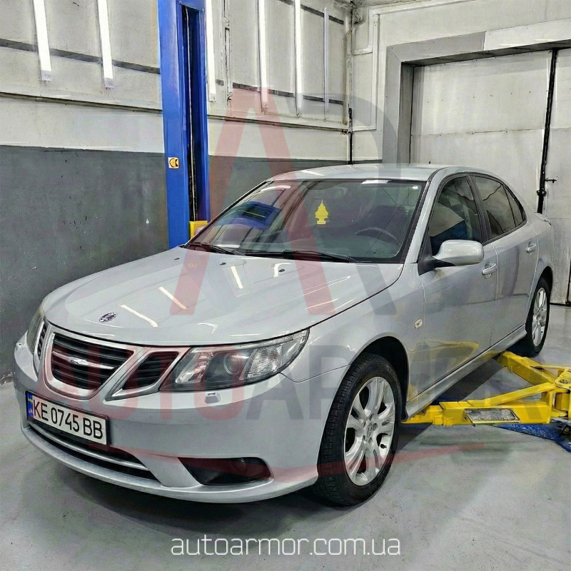 Защита двигателя Saab 9-3 II (2002-2012) Двигатель: все, [защищает Двигатель и КПП] - ТИТАН (Є на складі, 2мм!)
