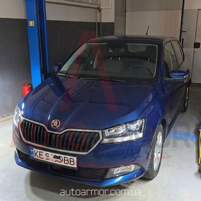 Захист двигуна Skoda Fabia III (2014+) Двигун: всі, [захищає Двигун та КПП] - ТИТАН (Є на складі, 2мм!)
