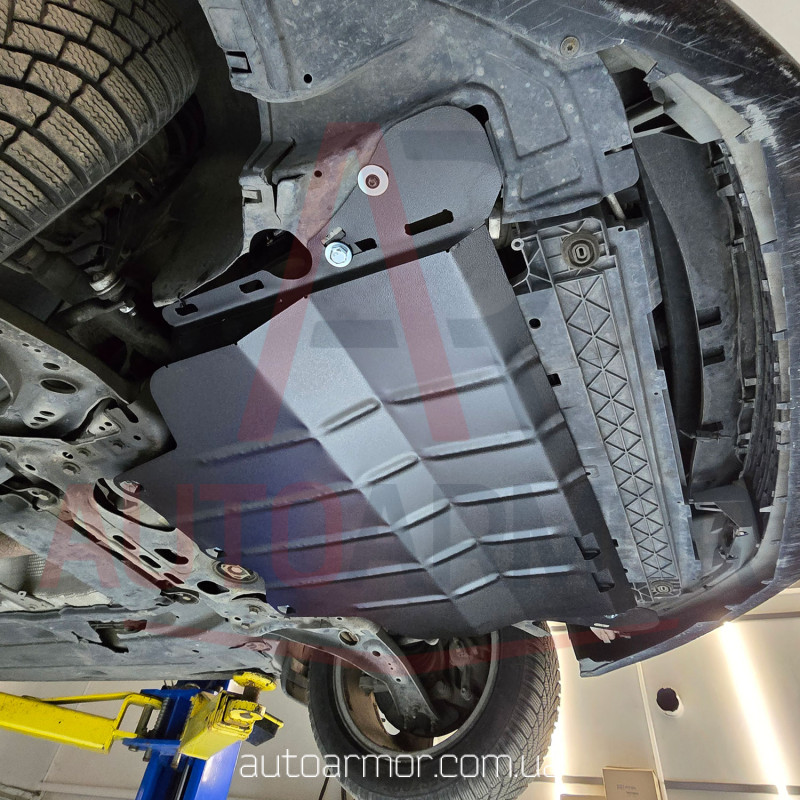 Захист двигуна Skoda Octavia A7 (2013-2019) Двигун: всі, [захищає Двигун та КПП] - ТИТАН (Є на складі, 2мм!)