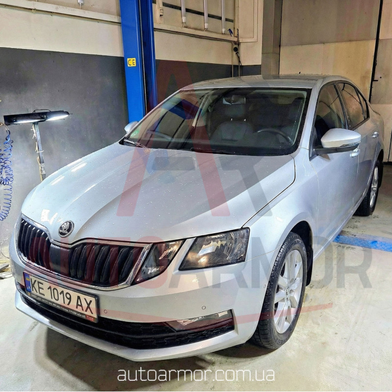 Захист двигуна Skoda Octavia A7 (2013-2019) Двигун: всі, [захищає Двигун та КПП] - ТИТАН (Є на складі, 2мм!)