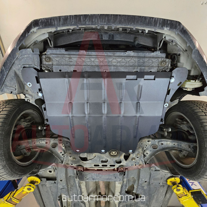 Захист двигуна Skoda Octavia A7 (2013-2019) Двигун: всі, [захищає Двигун та КПП] - ТИТАН (Є на складі, 2мм!)