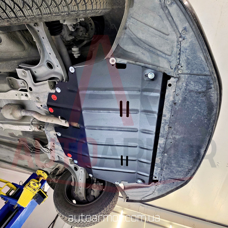 Захист двигуна Skoda Roomster (2006-2015) Двигун: всі, [захищає Двигун та КПП] - ТИТАН (Є на складі, 2мм!)