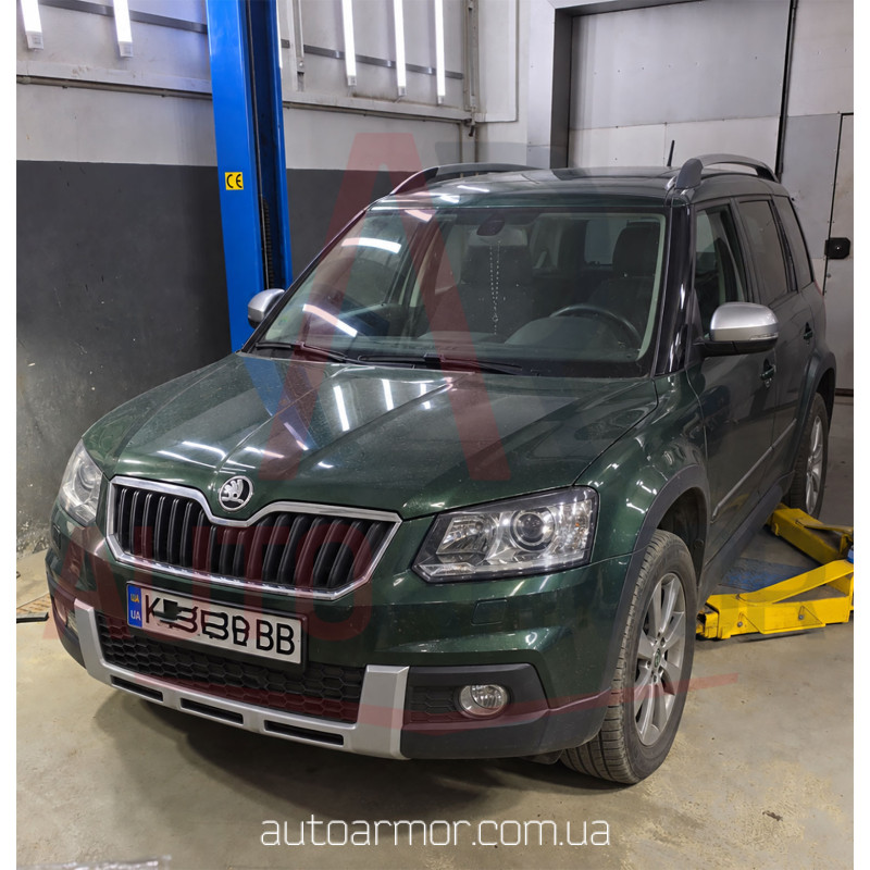 Захист двигуна Skoda Yeti (2009-2018) Двигун: всі, [захищає Двигун та КПП] - ТИТАН (Є на складі, 2мм!)