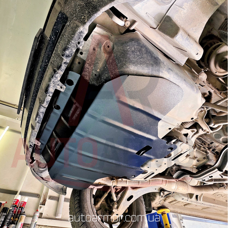 Захист двигуна Subaru Forester III (SH) (2008-2012) зверху пильовика Двигун: 2.0L бензин, [захищає Радіатор та Двигун] - ТИТАН