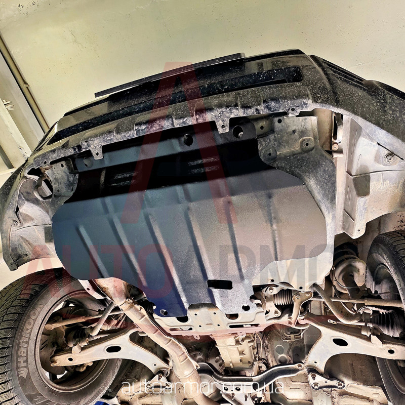 Захист двигуна Subaru Forester III (SH) (2008-2012) зверху пильовика Двигун: 2.0L бензин, [захищає Радіатор та Двигун] - ТИТАН