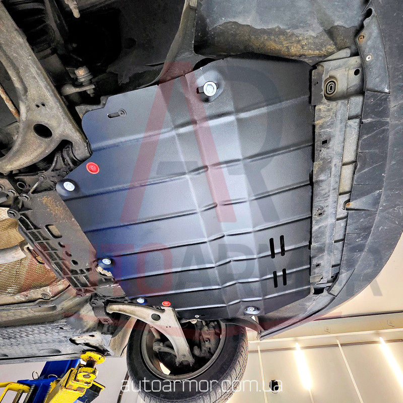 Защита двигателя Volkswagen Passat B6 (2005-2010) Европа Двигатель: все, [защищает Двигатель и КПП] - ТИТАН (Есть на складе, 2мм!)