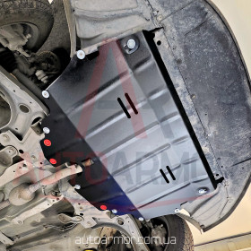 Захист двигуна Volkswagen Polo IV (2001-2009) Двигун: всі, [захищає Двигун та КПП] - ТИТАН (Є на складі, 2мм!)