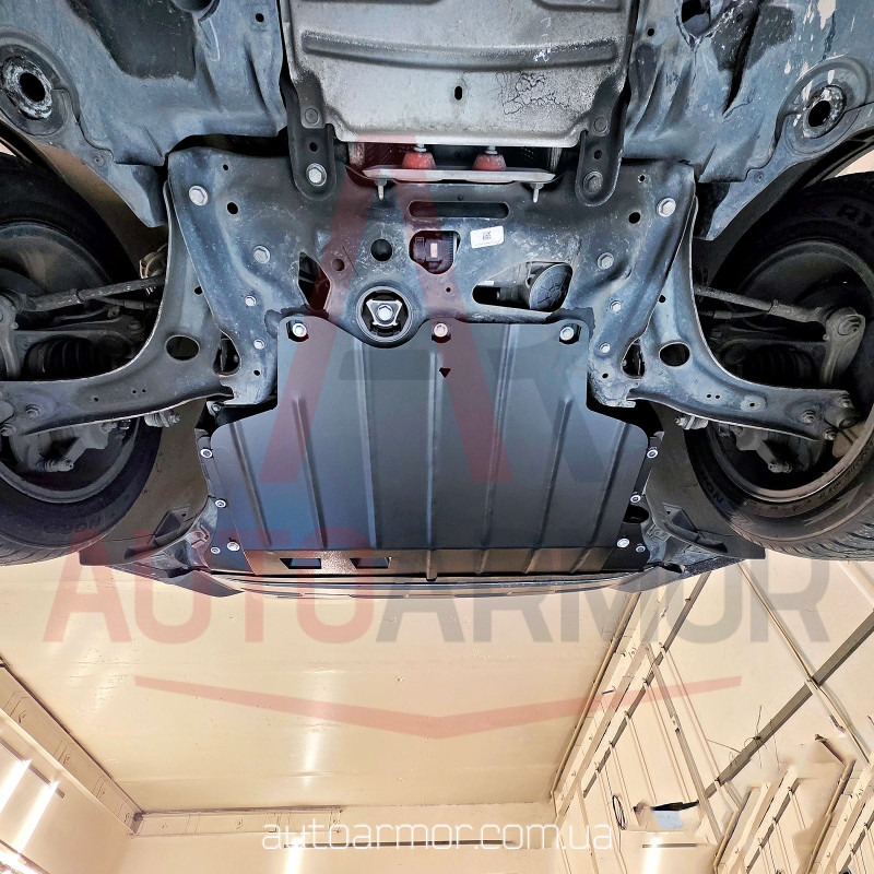 Захист двигуна Volkswagen Tiguan II (2015+) Двигун: всі, [захищає Двигун та КПП] - ТИТАН (Є на складі, 2мм!)