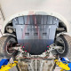 Захист двигуна Ford Focus II (2004-2011) Двигун: всі, [захищає Радіатор, Двигун, КПП] - ТИТАН (Є на складі, 2мм!)