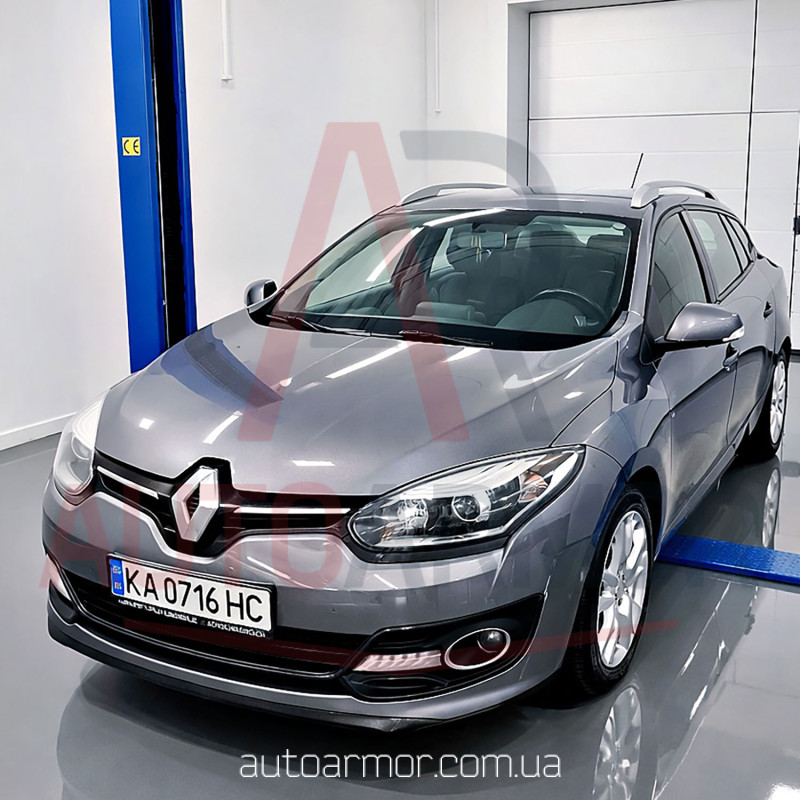 Захист двигуна Renault Megane III (2008-2015) Двигун: всі, [захищає Двигун та КПП] - ТИТАН (Є на складі, 2мм!)