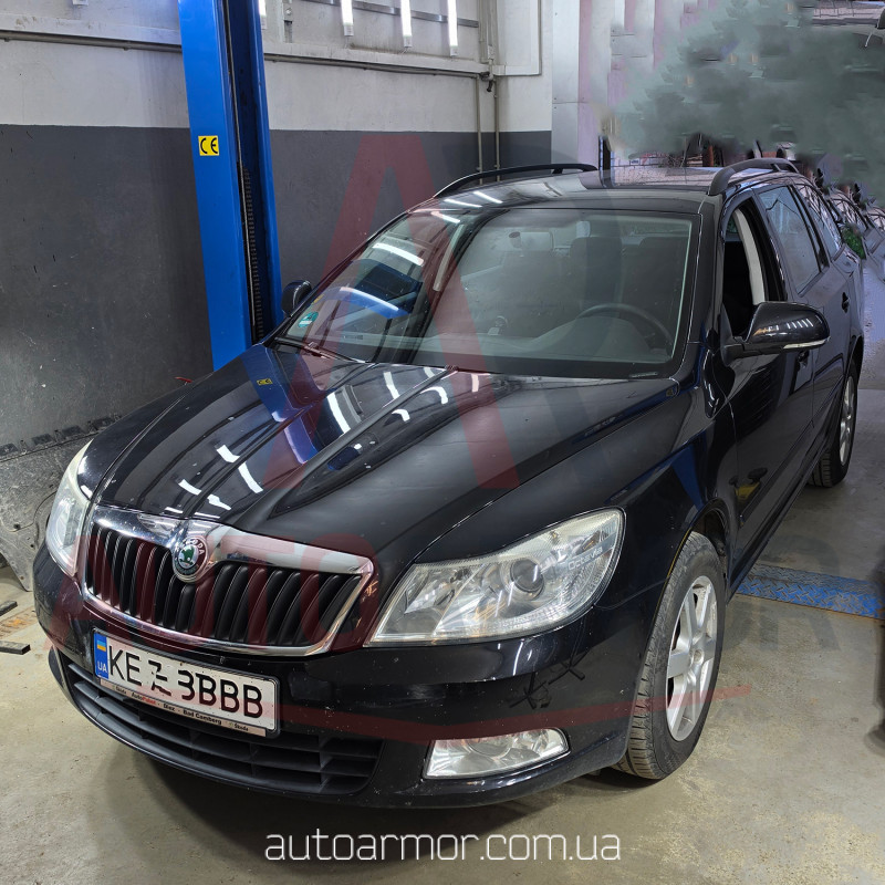 Захист двигуна Skoda Octavia A5 (2004-2013) Двигун: всі, [захищає Двигун та КПП] - ТИТАН (Є на складі, 2мм!)