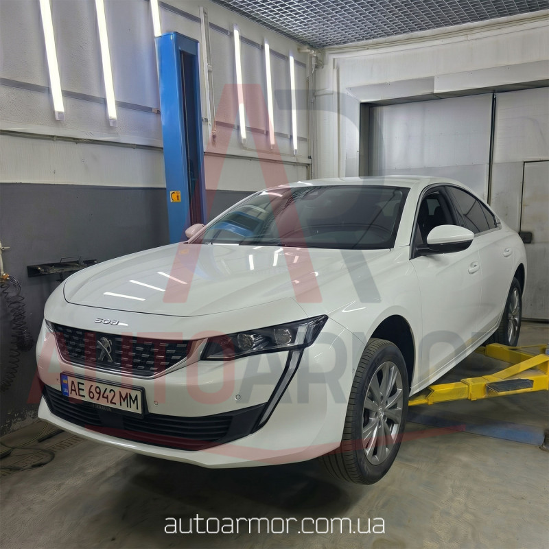 Захист двигуна Peugeot 508 II (2018+) Двигун: всі, [захищає Двигун та КПП] - ТИТАН (Є на складі, 2мм!)