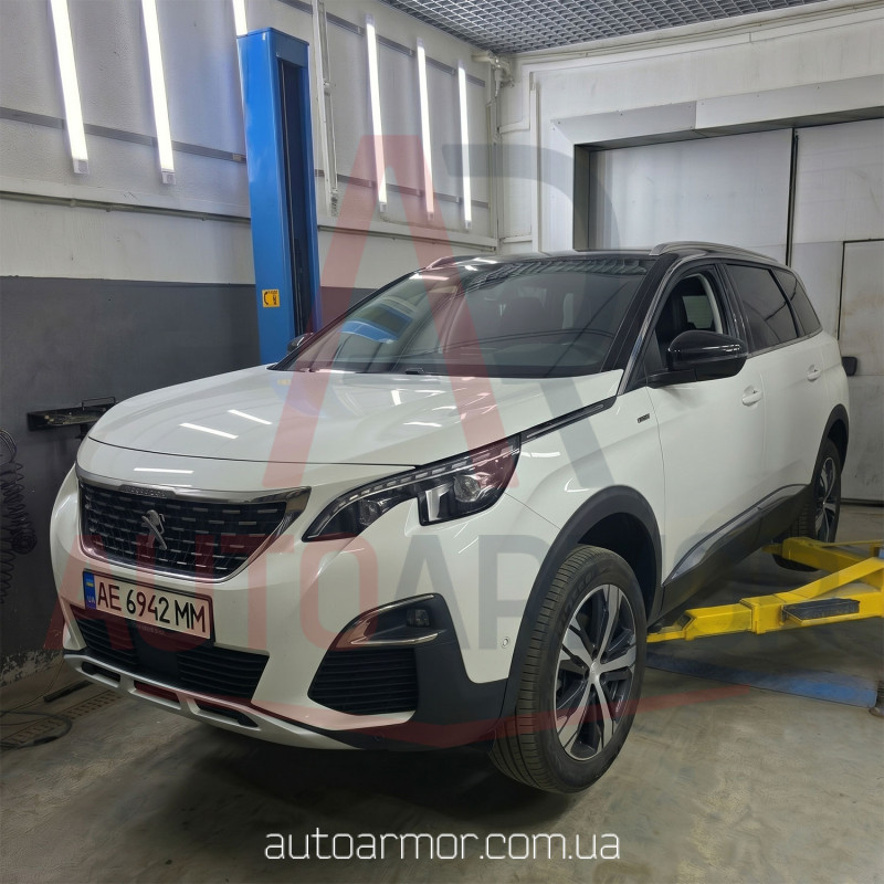 Защита двигателя Peugeot 5008 II (2016+) Двигатель: все, [защищает Двигатель и КПП] - ТИТАН (Є на складі, 2мм!)