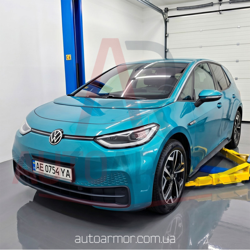 Защита двигателя Volkswagen ID.3 (2019+) Двигатель: все, [защищает Двигатель Передний] - ТИТАН (Є на складі, 2мм!)