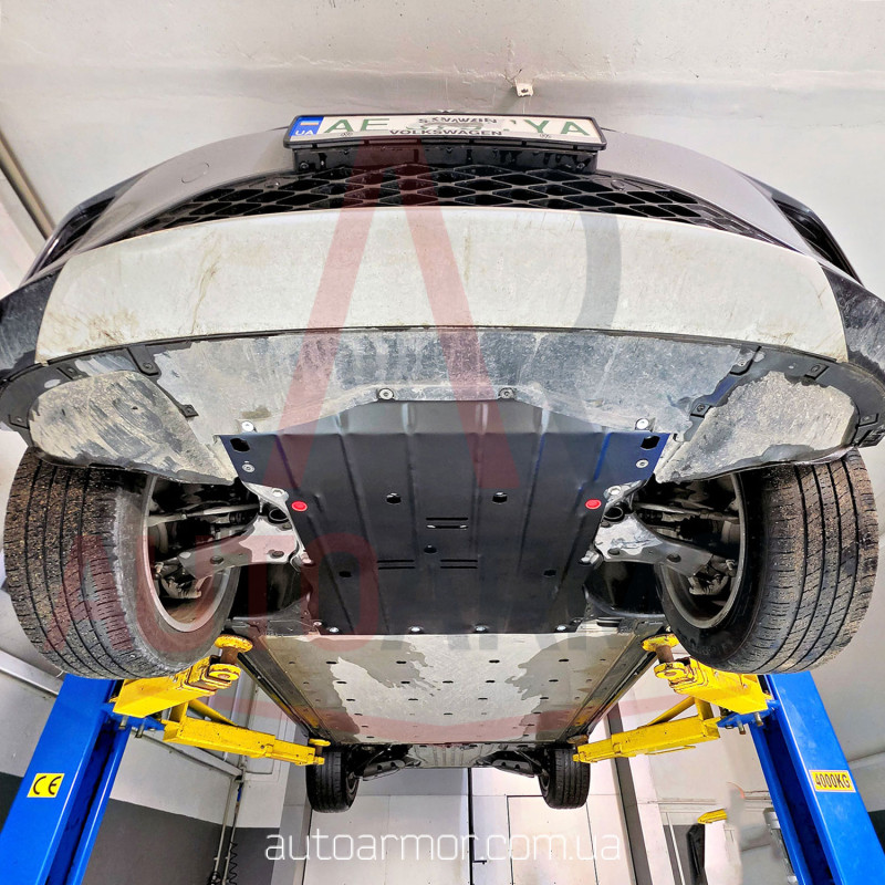 Захист двигуна Volkswagen ID.5 (2021+) Двигун: всі, [захищає Двигун Передній] - ТИТАН (Є на складі, 2мм!)