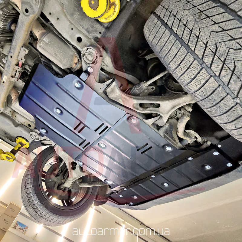 Захист двигуна Audi Q7 4L (2005-2015) Двигун: всі, [захищає Радіатор, Двигун, КПП] - ТИТАН