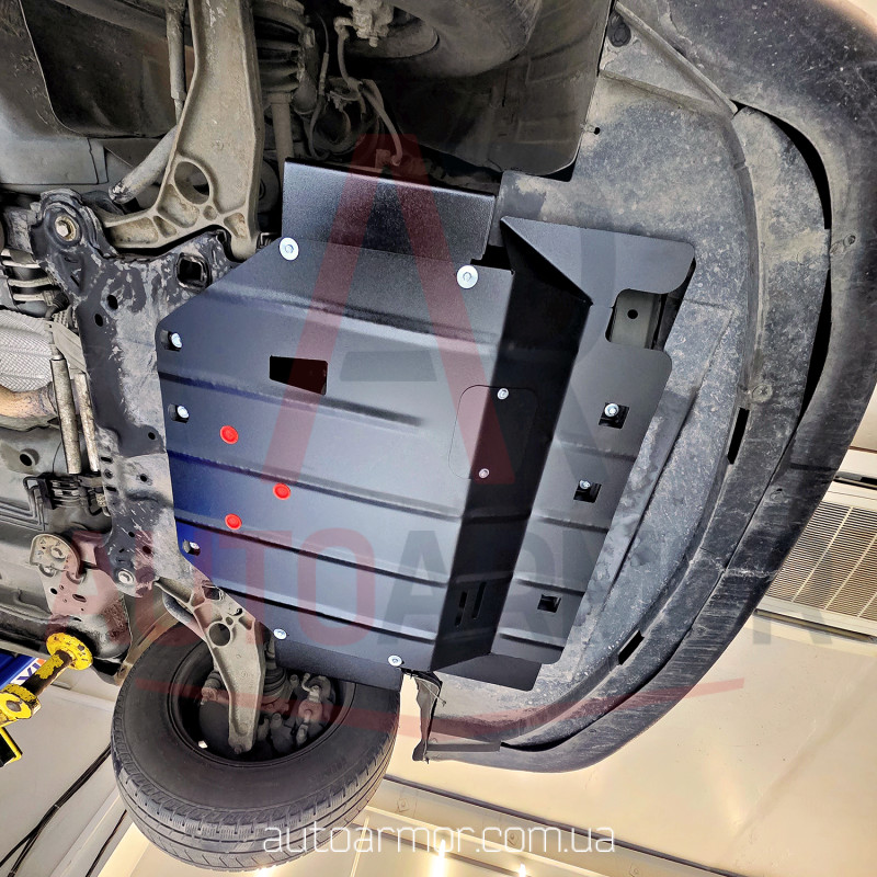 Защита двигателя Dodge Journey (2008-2020) с бок. крыльями Двигатель: 2.4L, [защищает Двигатель и КПП] - ТИТАН (Є на складі, 2мм!)