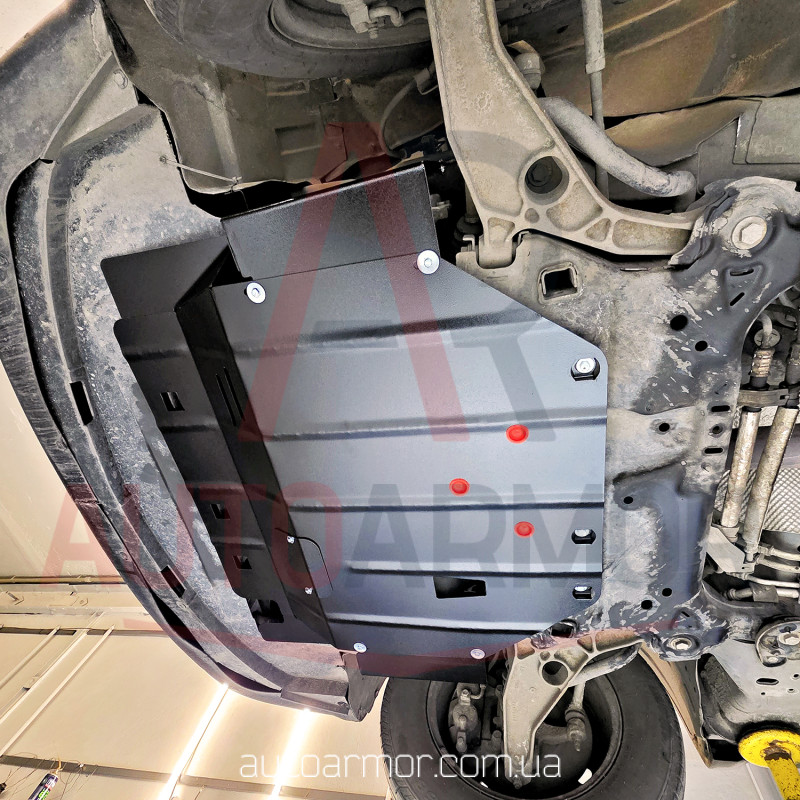 Защита двигателя Dodge Journey (2008-2020) с бок. крыльями Двигатель: 2.4L, [защищает Двигатель и КПП] - ТИТАН (Є на складі, 2мм!)