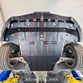 Защита двигателя Mercedes CLA (C117) (2013-2019) Двигатель: все, [защищает Радиатор, Двигатель, КПП] - ТИТАН