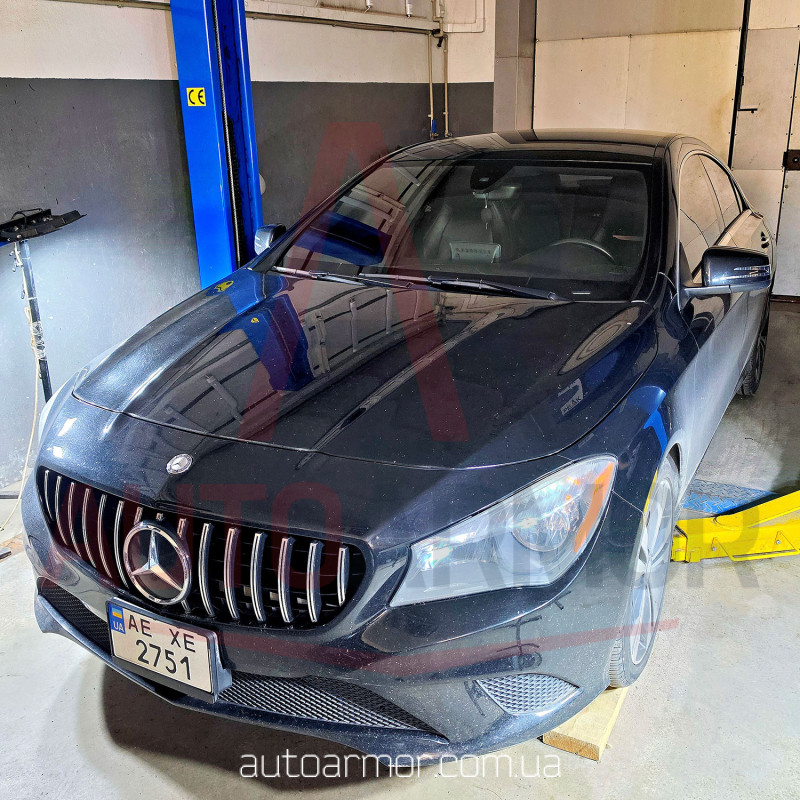 Защита двигателя Mercedes CLA (C117) (2013-2019) Двигатель: все, [защищает Радиатор, Двигатель, КПП] - ТИТАН
