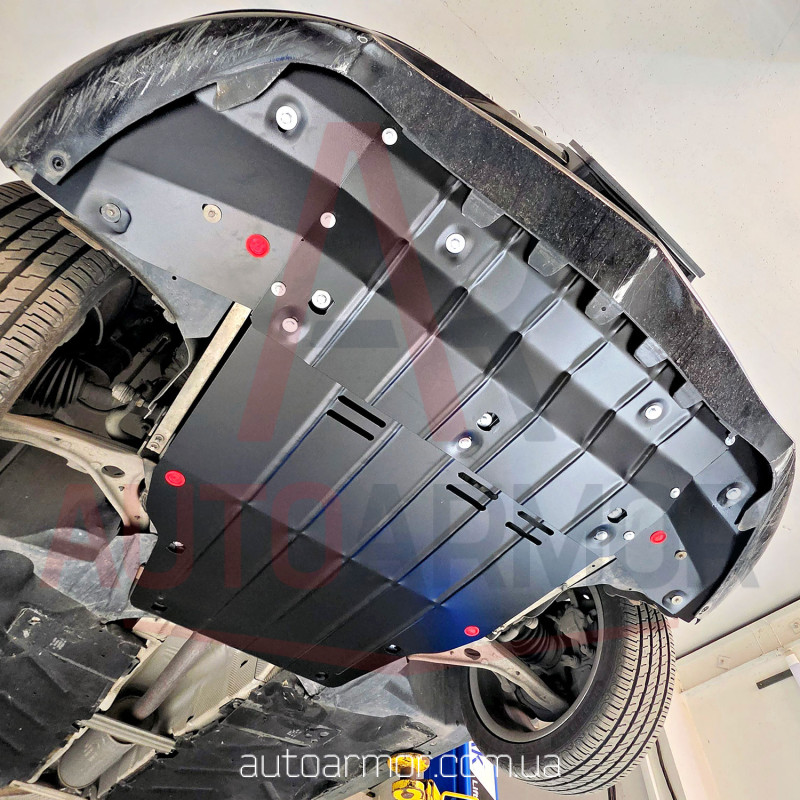 Защита двигателя Mercedes CLA (C117) (2013-2019) Двигатель: все, [защищает Радиатор, Двигатель, КПП] - ТИТАН