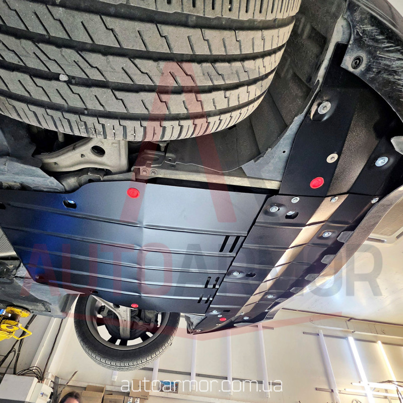Защита двигателя Mercedes CLA (C117) (2013-2019) Двигатель: все, [защищает Радиатор, Двигатель, КПП] - ТИТАН