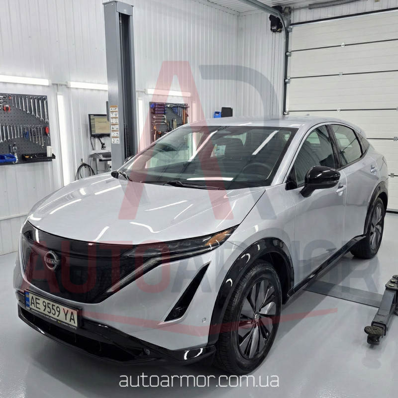 Защита двигателя Nissan Ariya (2022+) 2WD Двигатель: все, [защищает Багажный Отдел] - ТИТАН