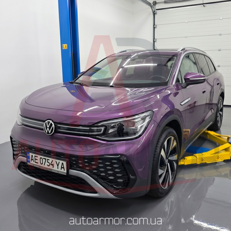 Захист двигуна Volkswagen ID.6 (2021+) Двигун: всі, [захищає Двигун Передній] - ТИТАН (Є на складі, 2мм!)