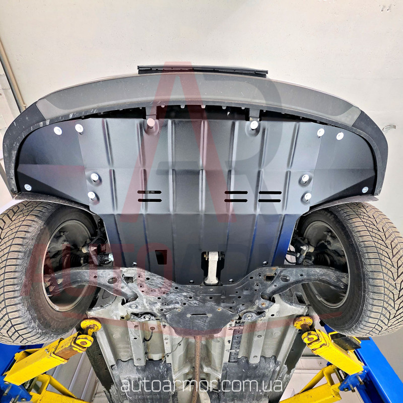 Защита двигателя Hyundai Tucson III (TL) (2015-2022) вместо пыльника Двигатель: 1.7L, [защищает Радиатор, Двигатель, КПП] - ТИТАН