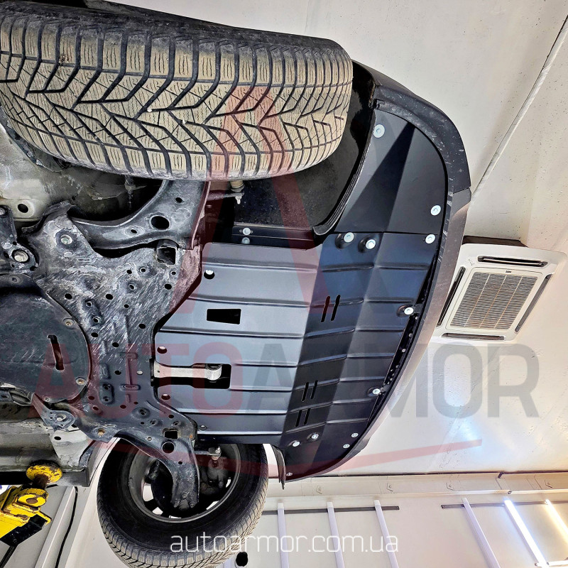 Защита двигателя Hyundai Tucson III (TL) (2015-2022) вместо пыльника Двигатель: 1.7L, [защищает Радиатор, Двигатель, КПП] - ТИТАН