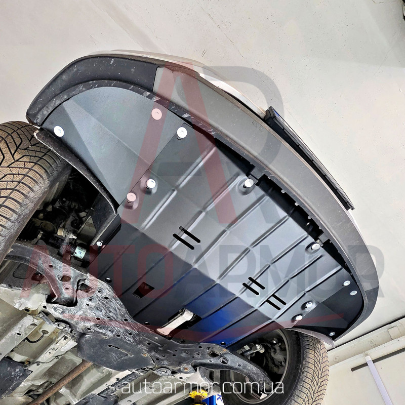 Защита двигателя Hyundai Tucson III (TL) (2015-2022) вместо пыльника Двигатель: 1.7L, [защищает Радиатор, Двигатель, КПП] - ТИТАН
