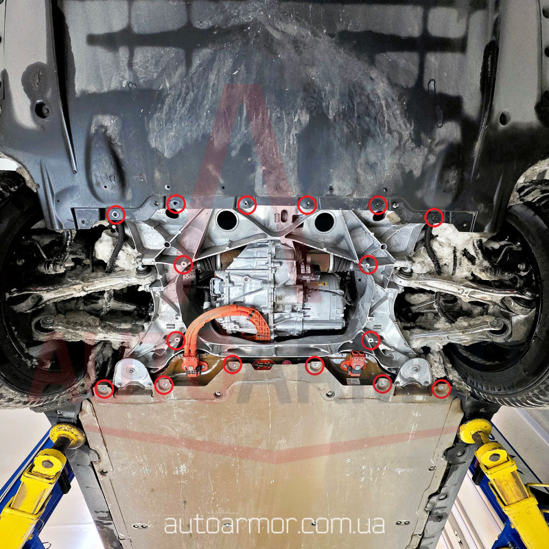 Захист двигуна Tesla Model X (2015+) Двигун: всі, [захищає Двигун Задній] - ТИТАН