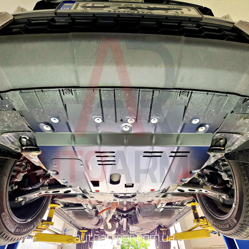 Захист двигуна Honda CR-V VI (2022+) замість пильовика Двигун: Hybrid, [захищає Радіатор, Двигун, КПП] - ТИТАН