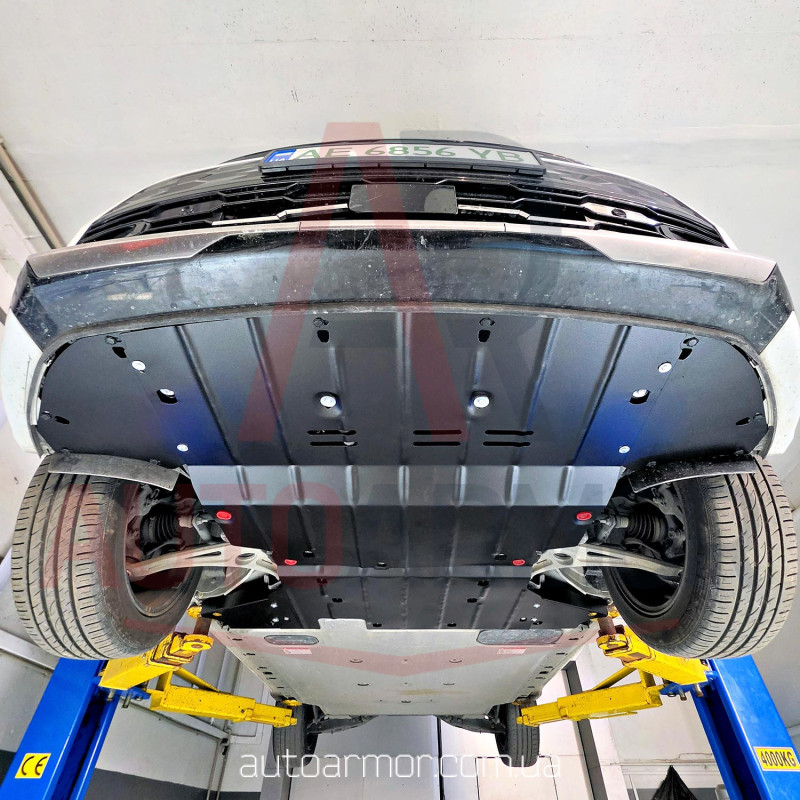 Захист двигуна Kia Niro II (SG2) (2021+) Electric Двигун: всі, [захищає Радіатор, Двигун, КПП] - ТИТАН