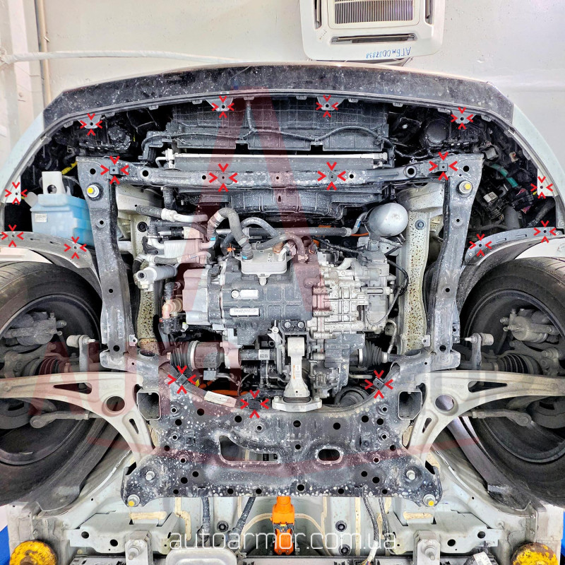 Захист двигуна Kia Niro II (SG2) (2021+) Electric Двигун: всі, [захищає Радіатор, Двигун, КПП] - ТИТАН