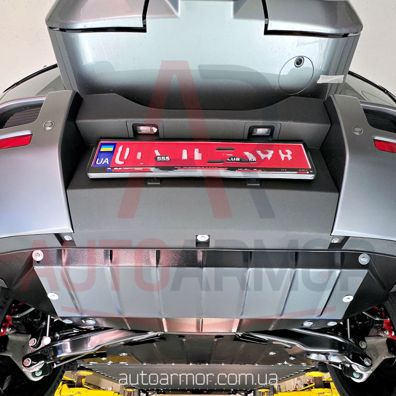Захист двигуна BYD Leopard 3 (Fang Cheng Bao, Ti03 / Tai 3 / Titanium 3, 2024+) 4WD Двигун: всі, [захищає Двигун Задній] - ТИТАН