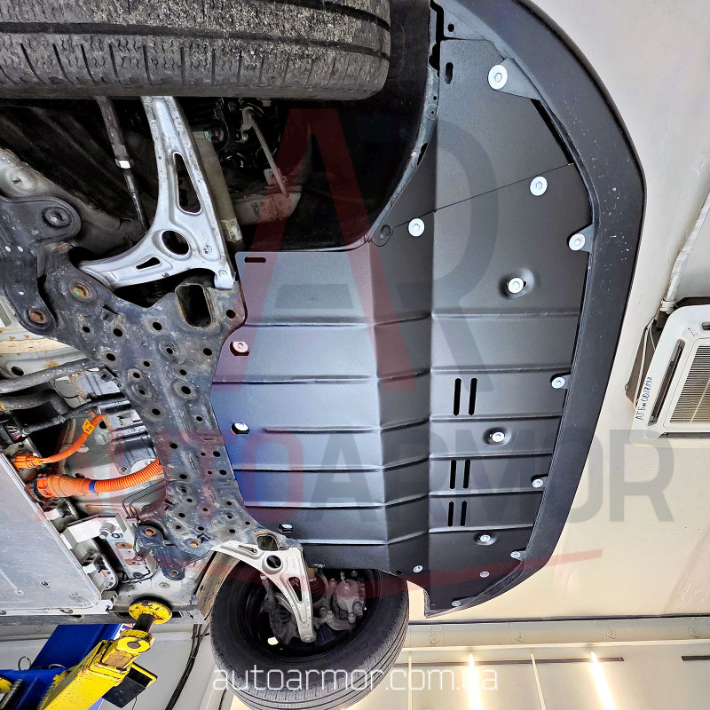 Защита двигателя Hyundai Kona I Electric (2018-2023) [защищает Радиатор, Двигатель, КПП] - ТИТАН