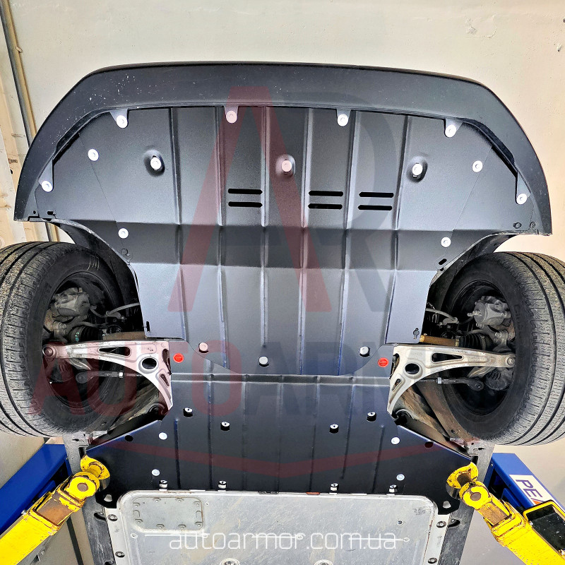 Защита двигателя Hyundai Kona I Electric (2018-2023) [защищает Разъемы Батареи] - ТИТАН