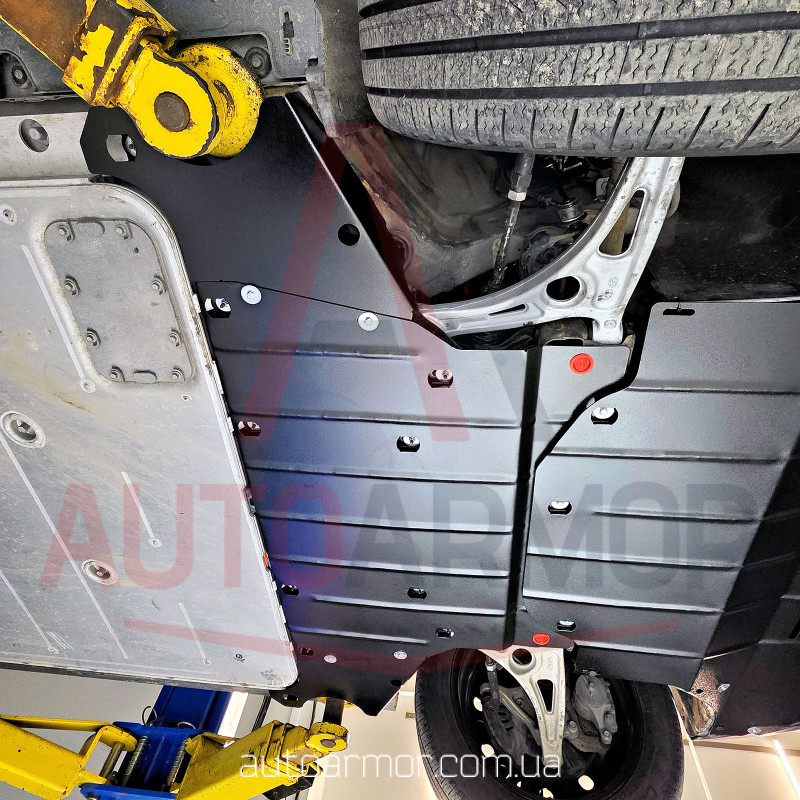 Защита двигателя Hyundai Kona I Electric (2018-2023) [защищает Разъемы Батареи] - ТИТАН