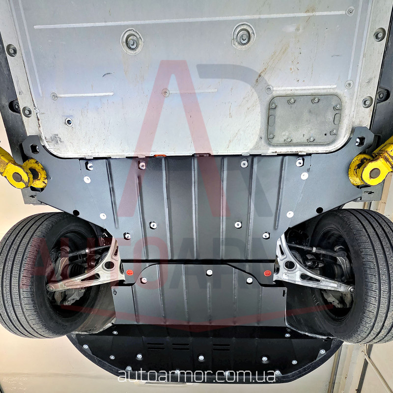 Защита двигателя Hyundai Kona I Electric (2018-2023) [защищает Разъемы Батареи] - ТИТАН