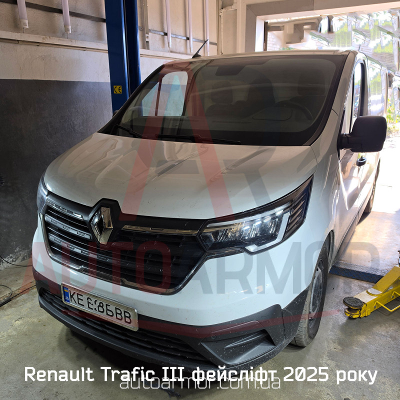 Захист двигуна Renault Trafic III (2014-2026)  з бок. крилами  Двигун: всі, [захищає Радіатор, Двигун, КПП] - ТИТАН (Є на складі, 2мм!)