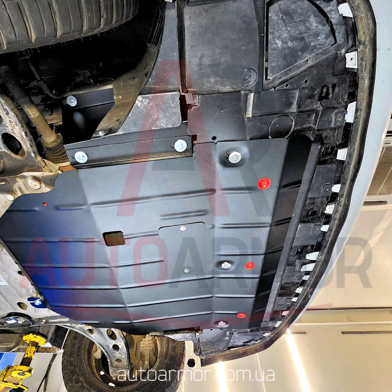 Захист двигуна Renault Trafic III (2014-2021)  з бок. крилами  Двигун: всі, [захищає Радіатор, Двигун, КПП] - ТИТАН (Є на складі, 2мм!)