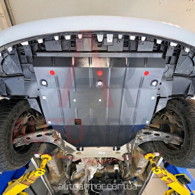 Захист двигуна Renault Trafic III (2014-2021)  з бок. крилами  Двигун: всі, [захищає Радіатор, Двигун, КПП] - ТИТАН (Є на складі, 2мм!)