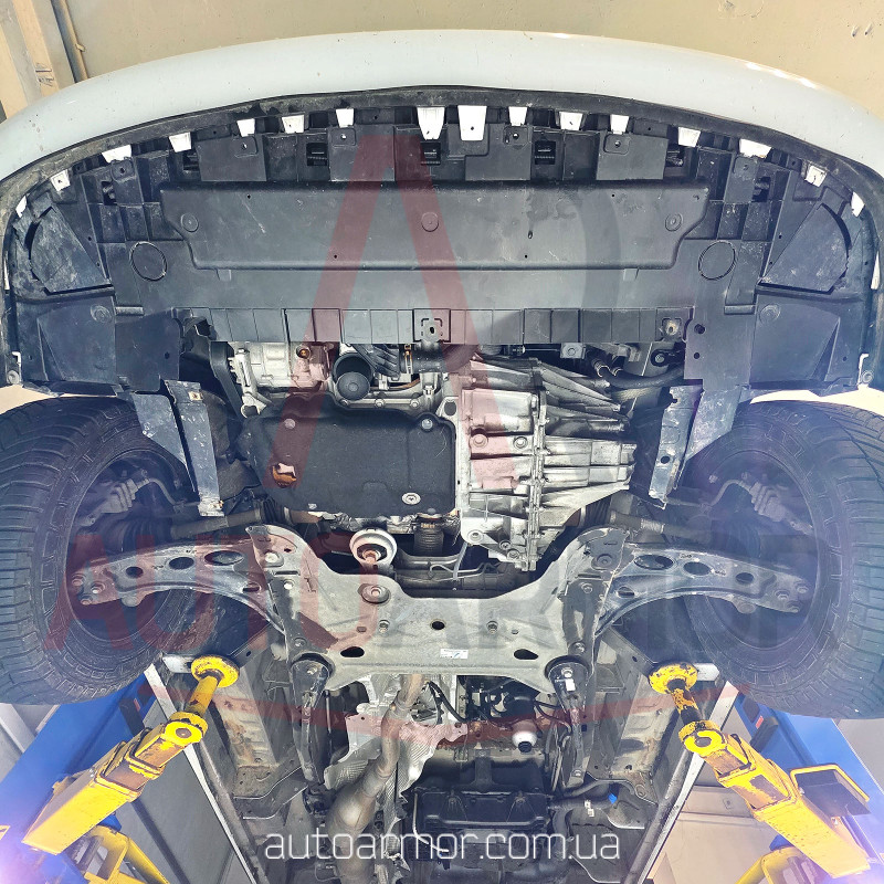 Захист двигуна Renault Trafic III (2014-2021)  з бок. крилами  Двигун: всі, [захищає Радіатор, Двигун, КПП] - ТИТАН (Є на складі, 2мм!)