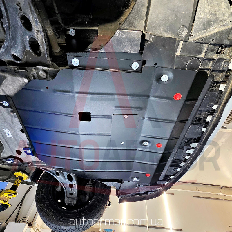 Захист двигуна Renault Trafic III (2014-2021)  з бок. крилами  Двигун: всі, [захищає Радіатор, Двигун, КПП] - ТИТАН (Є на складі, 2мм!)