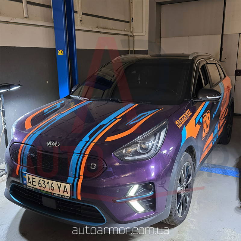 Захист двигуна Kia Niro I (DE) (2016-2022) e-Niro EV Electric  Двигун: всі, [захищає Роз'єми Батареї] - ТИТАН