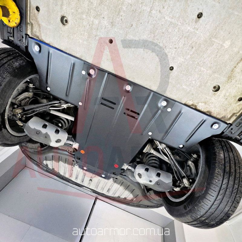 Захист двигуна Audi Q4 E-tron (2021+) Двигун: всі, [захищає Двигун Задній] - ТИТАН (Є на складі, 2мм!)